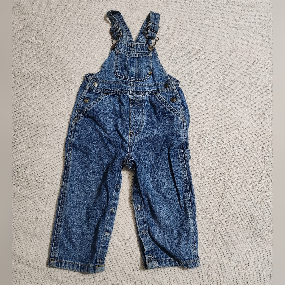 Vintage Faded Glory Denim Overalls for Kids Size 18 Months